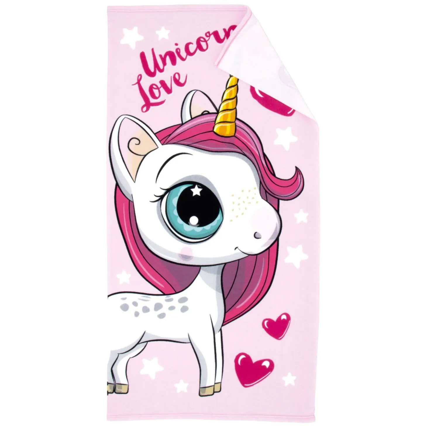 Badhanddoek Unicorn Love, 70x140