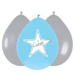 Ballonnen Baby Jongen, 6st.