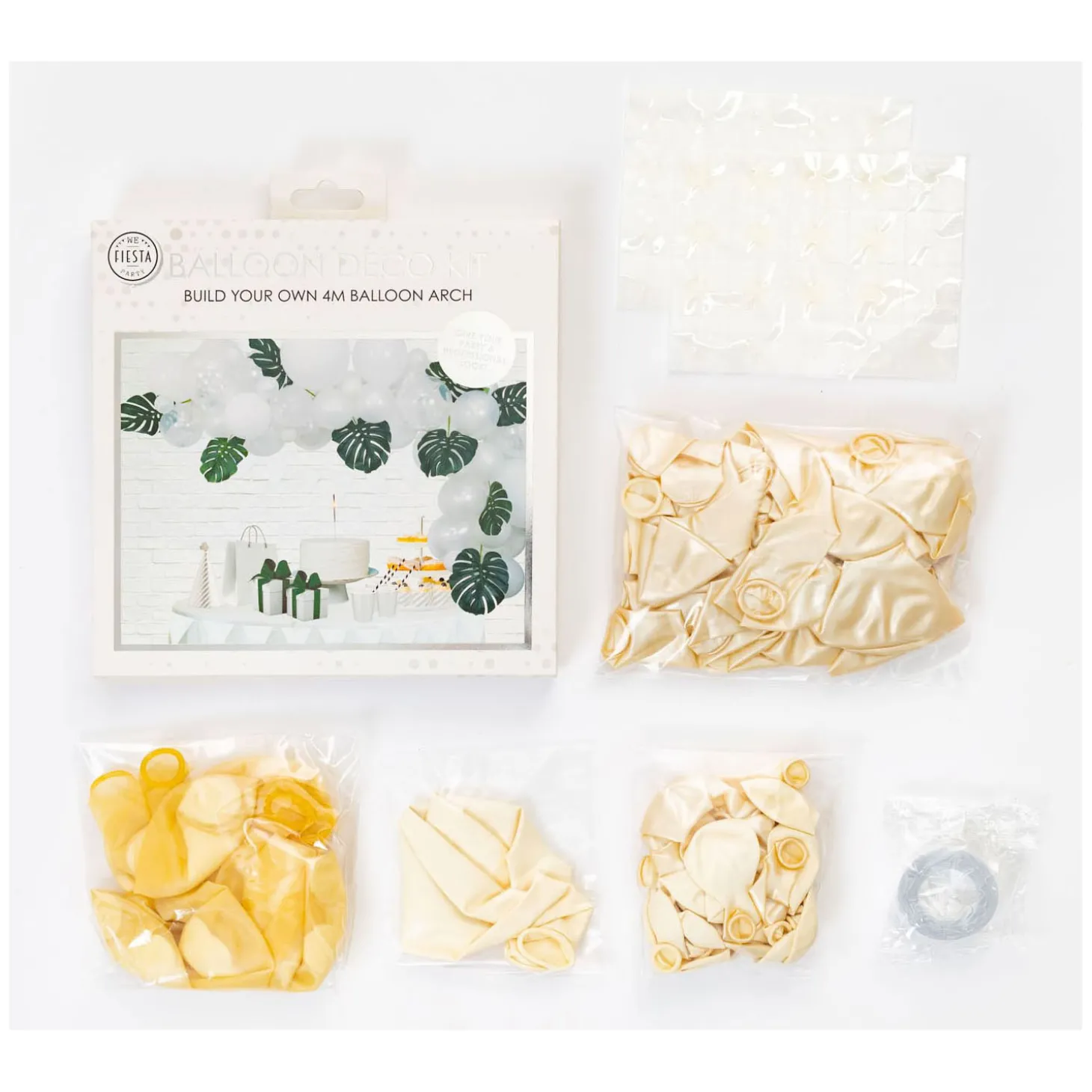 Ballonnen Boog Set Wit