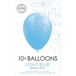 Ballonnen Lichtblauw 30cm, 10st.