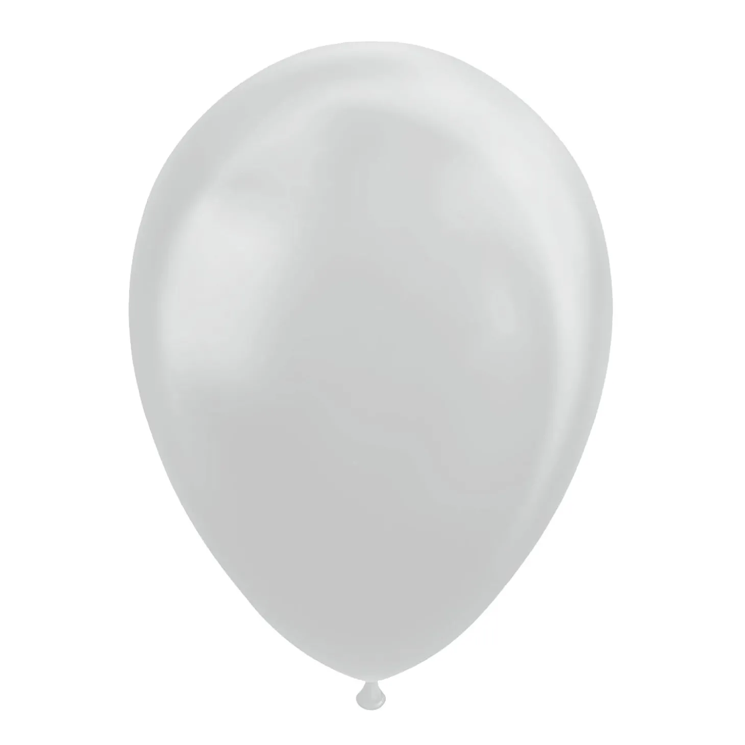 Ballonnen Metallic Zilver 30cm, 10st.