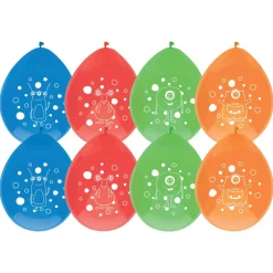 Ballonnen Monster Party, 8st.