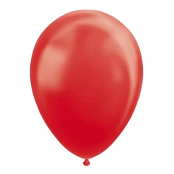 Ballonnen Pearl Rood 30cm, 10st.