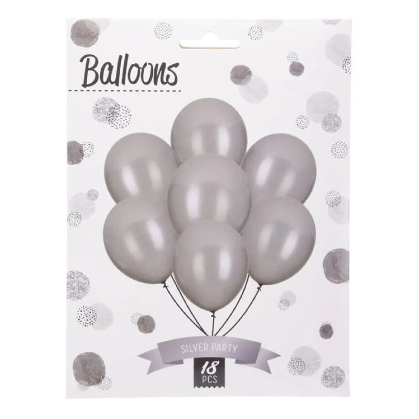 Ballonnen Zilver, 18st.