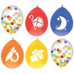 Ballonnenmix Sint, 6st.