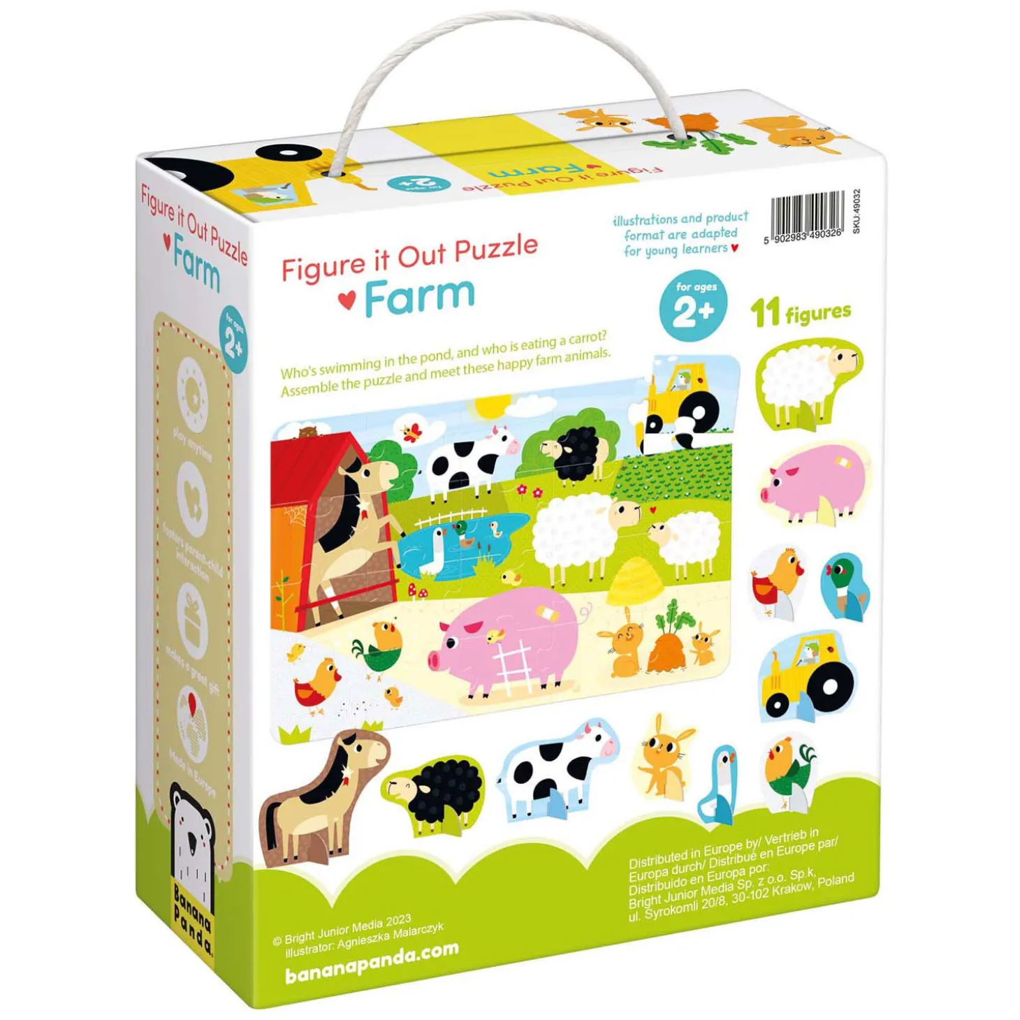 Banana Panda - Figure It Out Puzzel Boerderij - 20st.