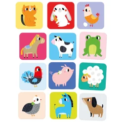 Banana Panda - Grote Memory Spel Boerderijdieren - 24st.