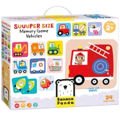 Banana Panda - Grote Memory Spel Voertuigen - 24st.