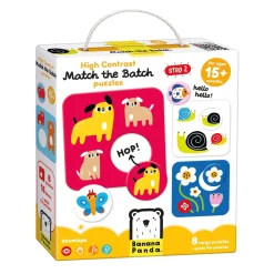 Banana Panda - Hoog Contrast Puzzel Zoek Dezelfde - 8dlg.