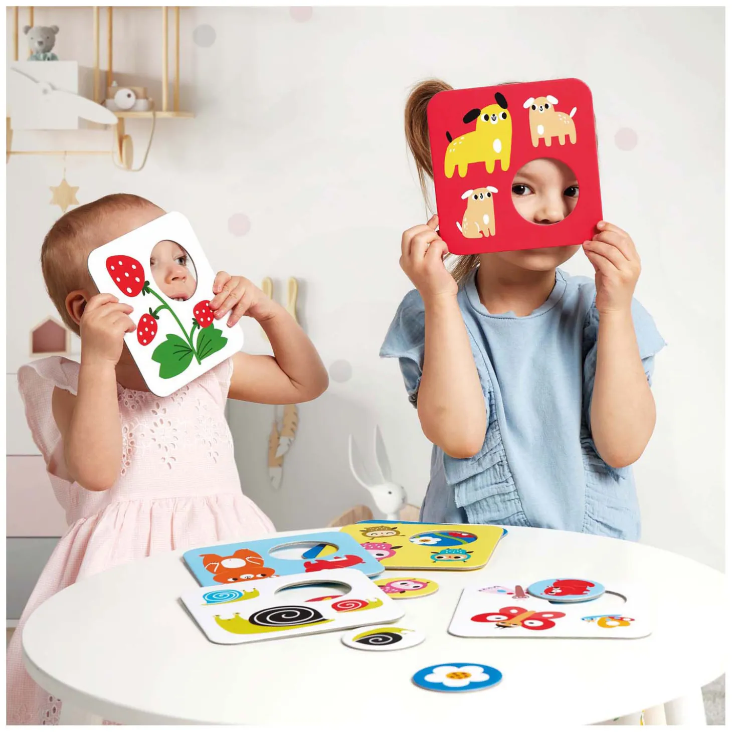 Banana Panda - Hoog Contrast Puzzel Zoek Dezelfde - 8dlg.