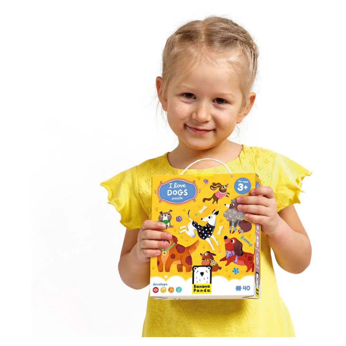 Banana Panda - Ik Hou van Honden Puzzel - 60st.