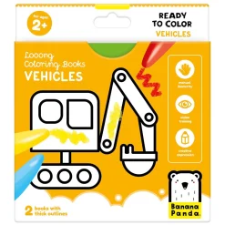 Banana Panda - Kleurboekje Klaar om Voertuigen te Tekenen