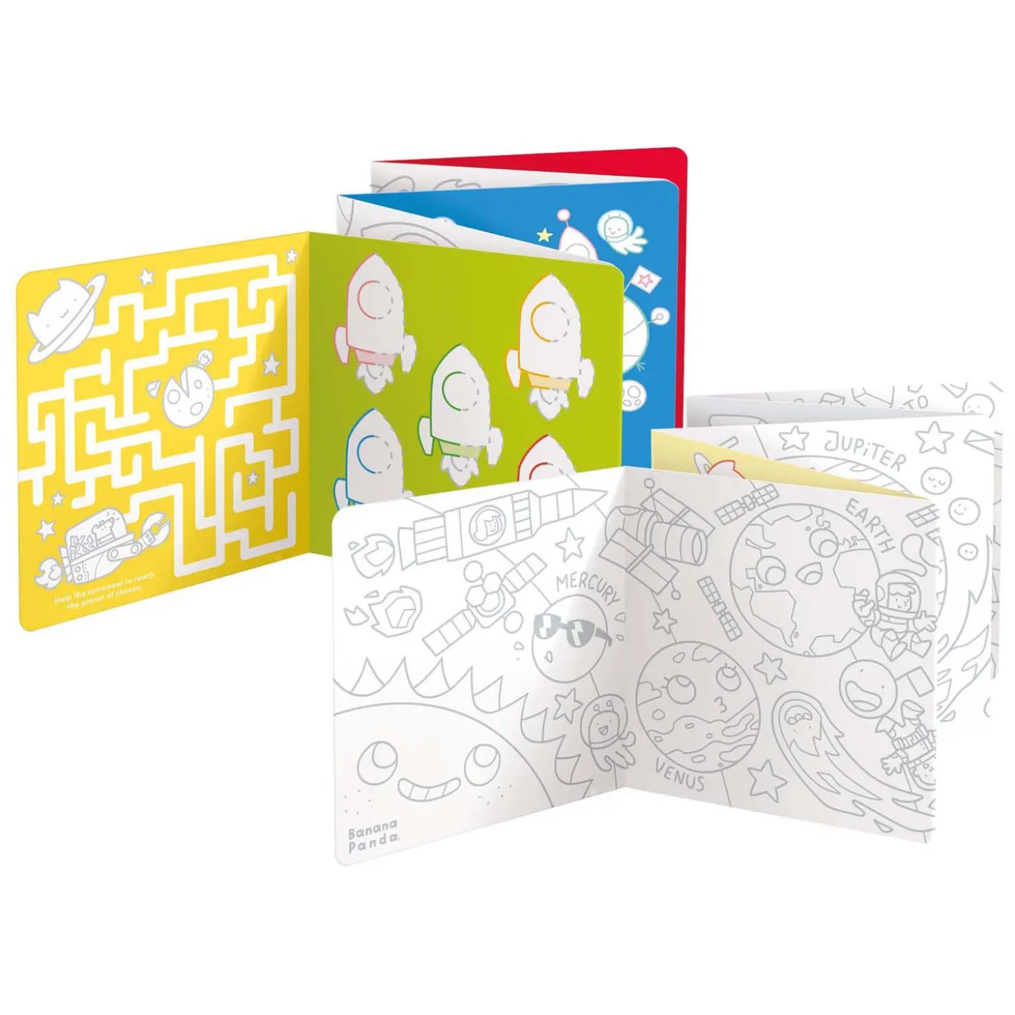 Banana Panda - Kleurboekje Ik Hou van Kleurplaten met de Ruimte