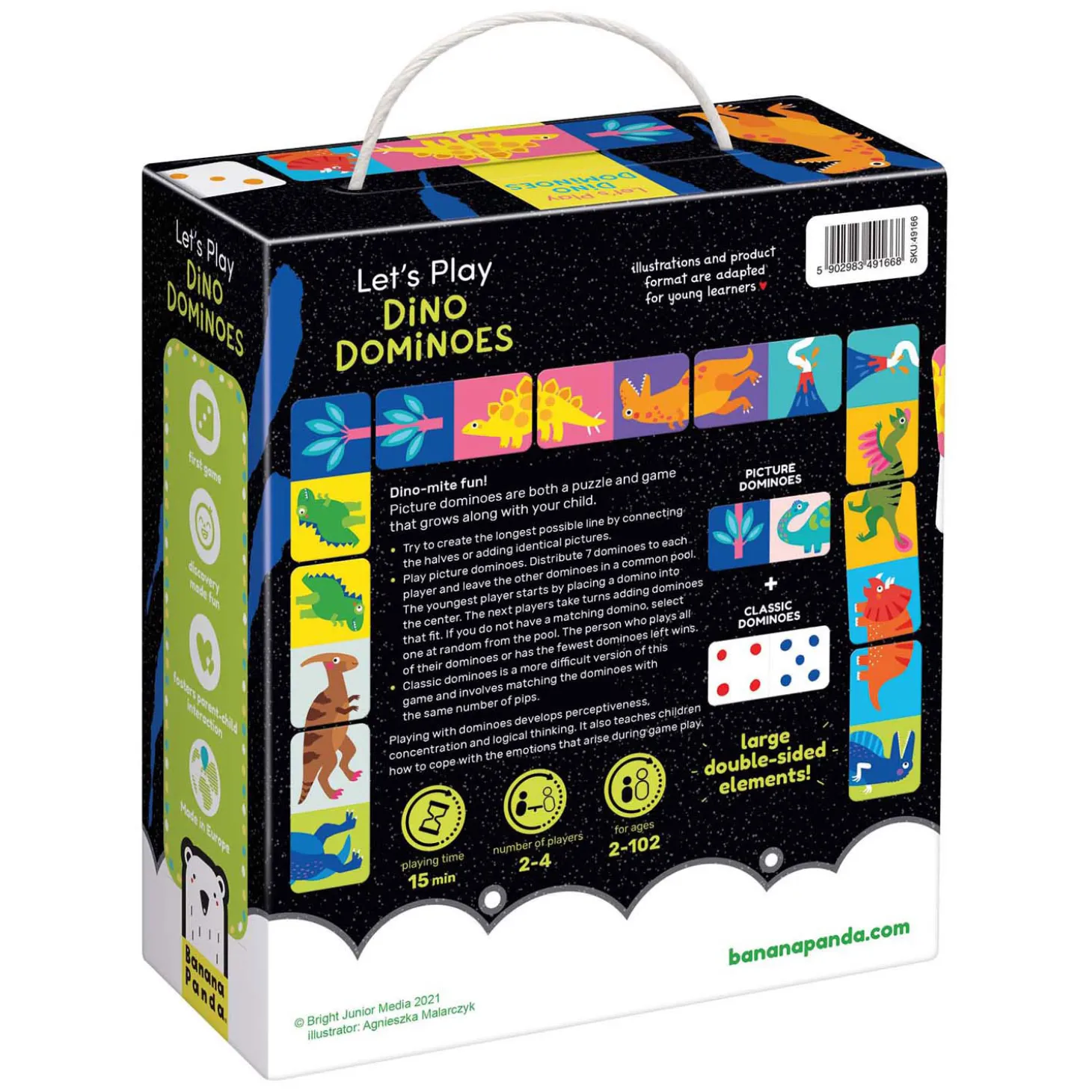 Banana Panda - Laten We Dino Domino Spelen