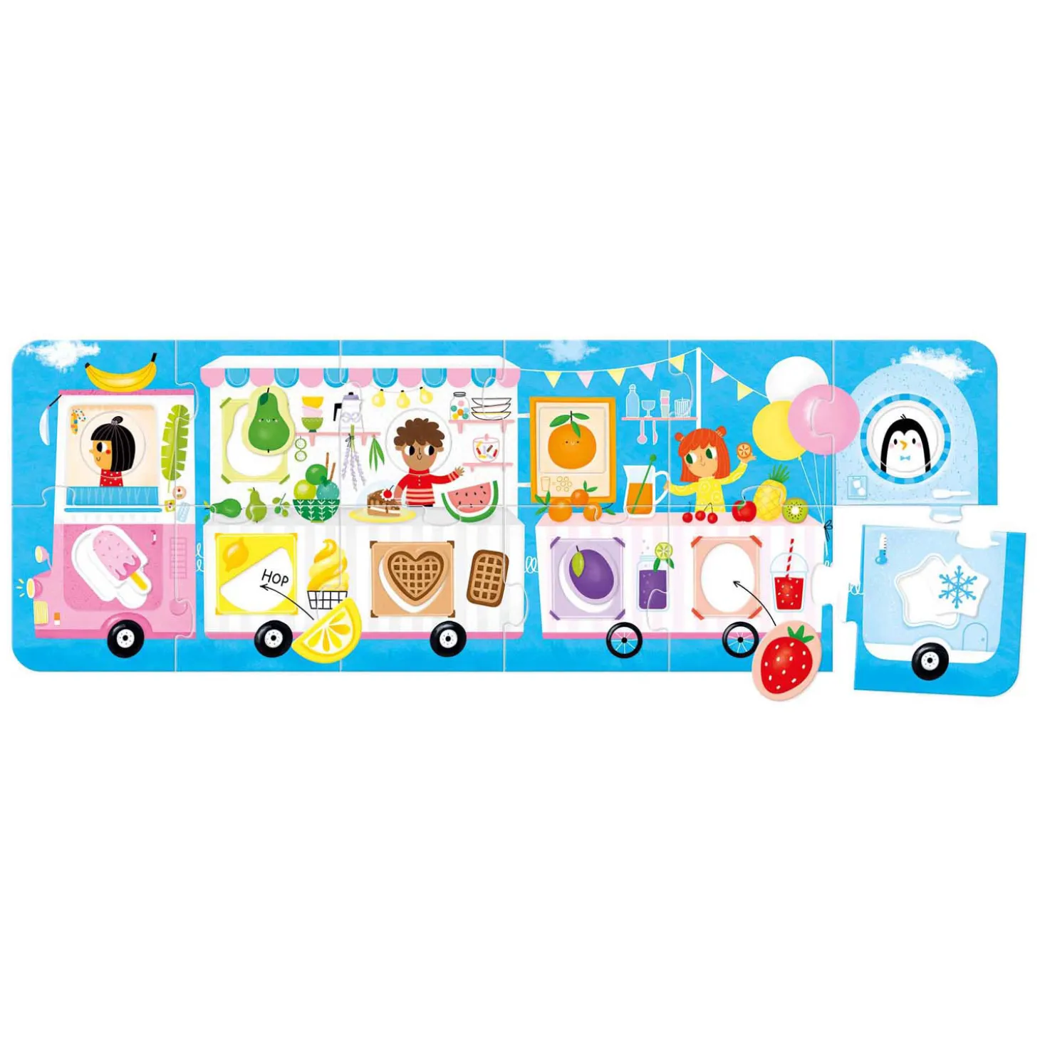 Banana Panda - Maak de Puzzel Passend Foodtruck - 23st.