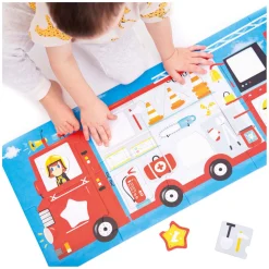 Banana Panda - Maak de Puzzel Passend Brandweerwagen - 23st.