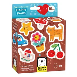 Banana Panda - Mijn Eerste Puzzels Blije Dubbels, 19st.