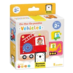 Banana Panda - On-the-Go Puzzel Voertuigen - 16st.