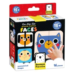 Banana Panda - On-the-Go Puzzel Halve Gezichten - 16st.