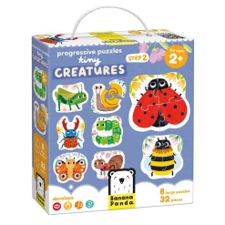 Banana Panda - Oplopende Puzzels Kleine Diertjes - 33st.