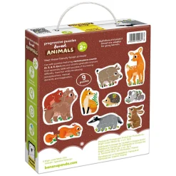 Banana Panda - Oplopende Puzzels Bosdieren - 33st.