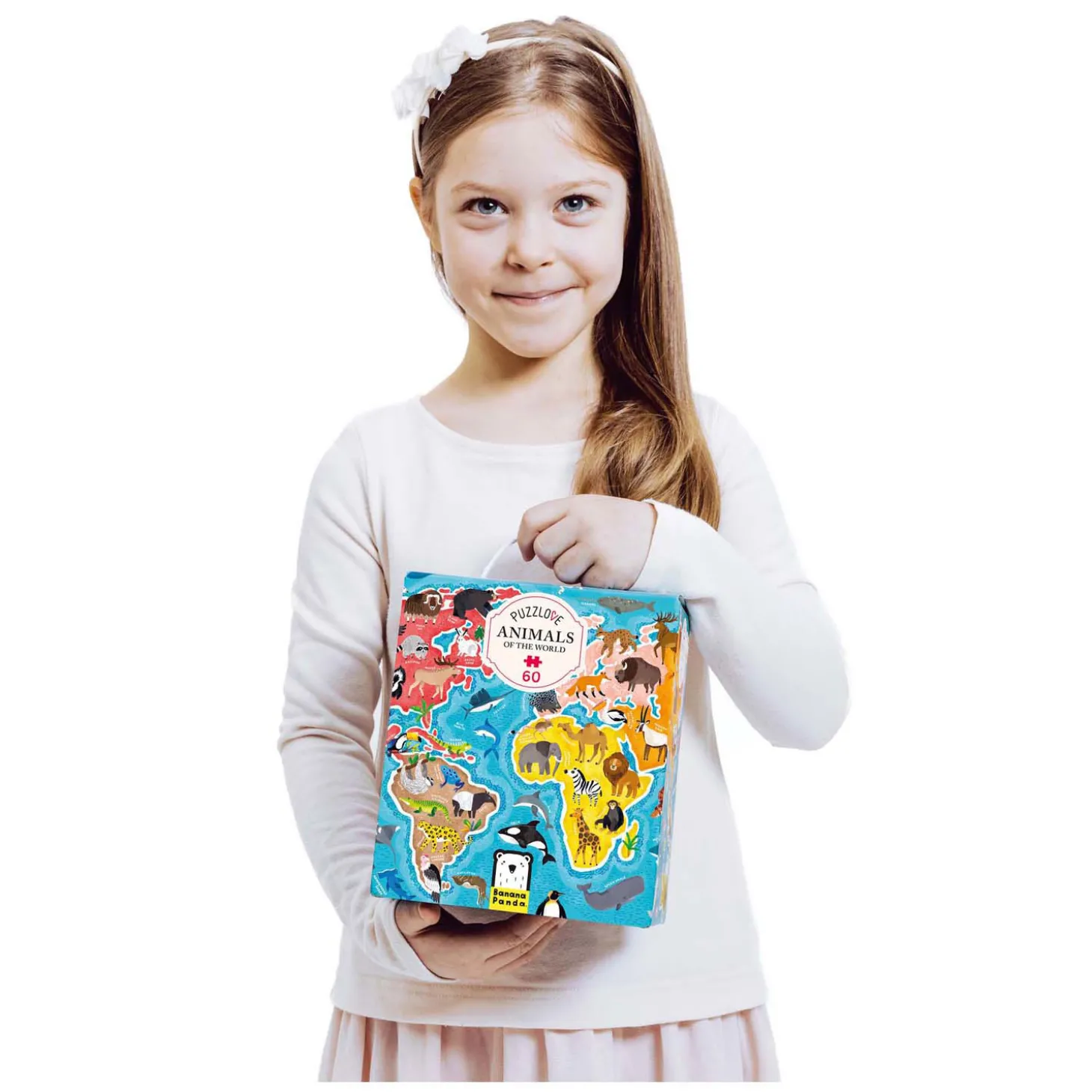 Banana Panda - Puzzlove Dieren Over de Hele Wereld - 60st.