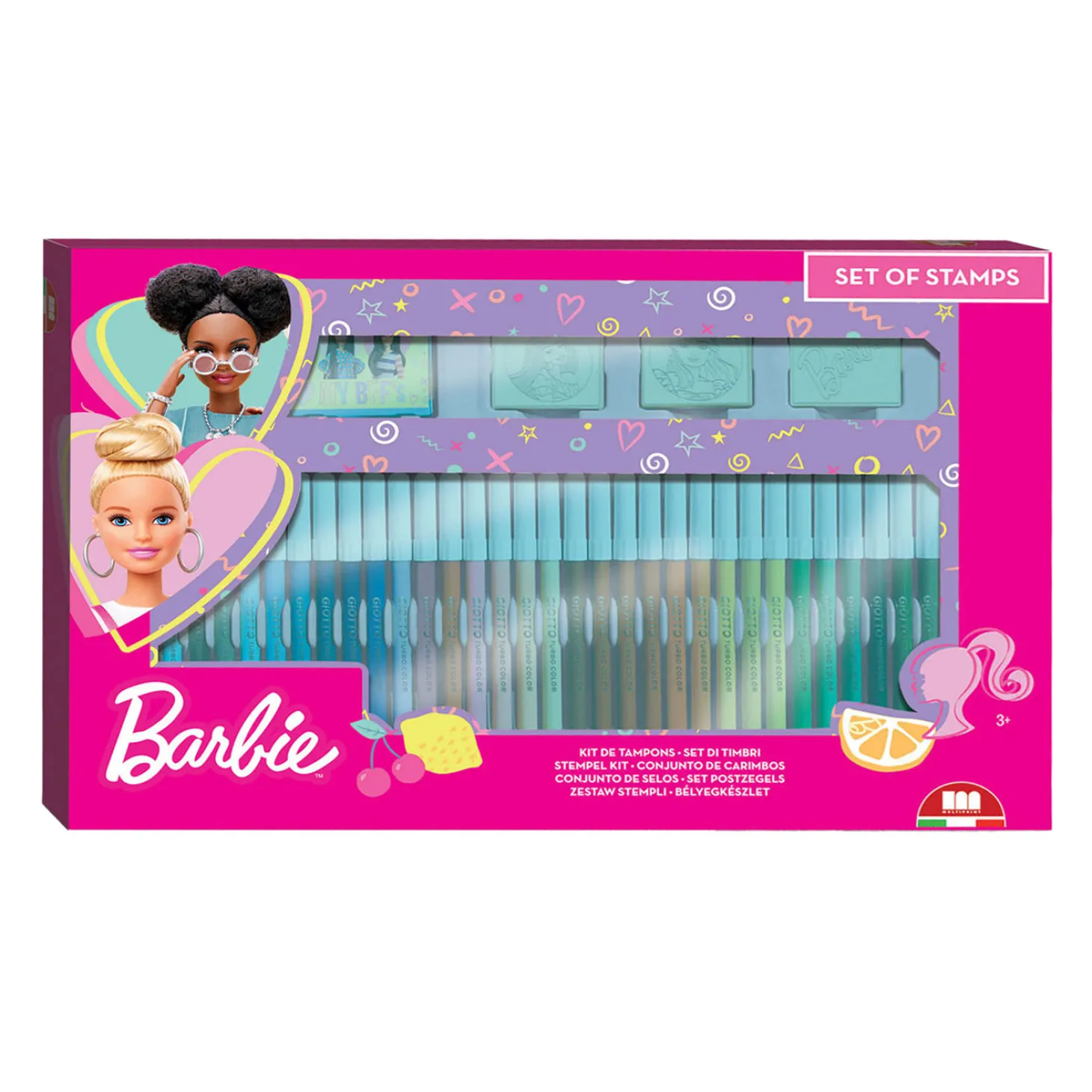 Barbie Kleurset met Stempels, 41dlg.