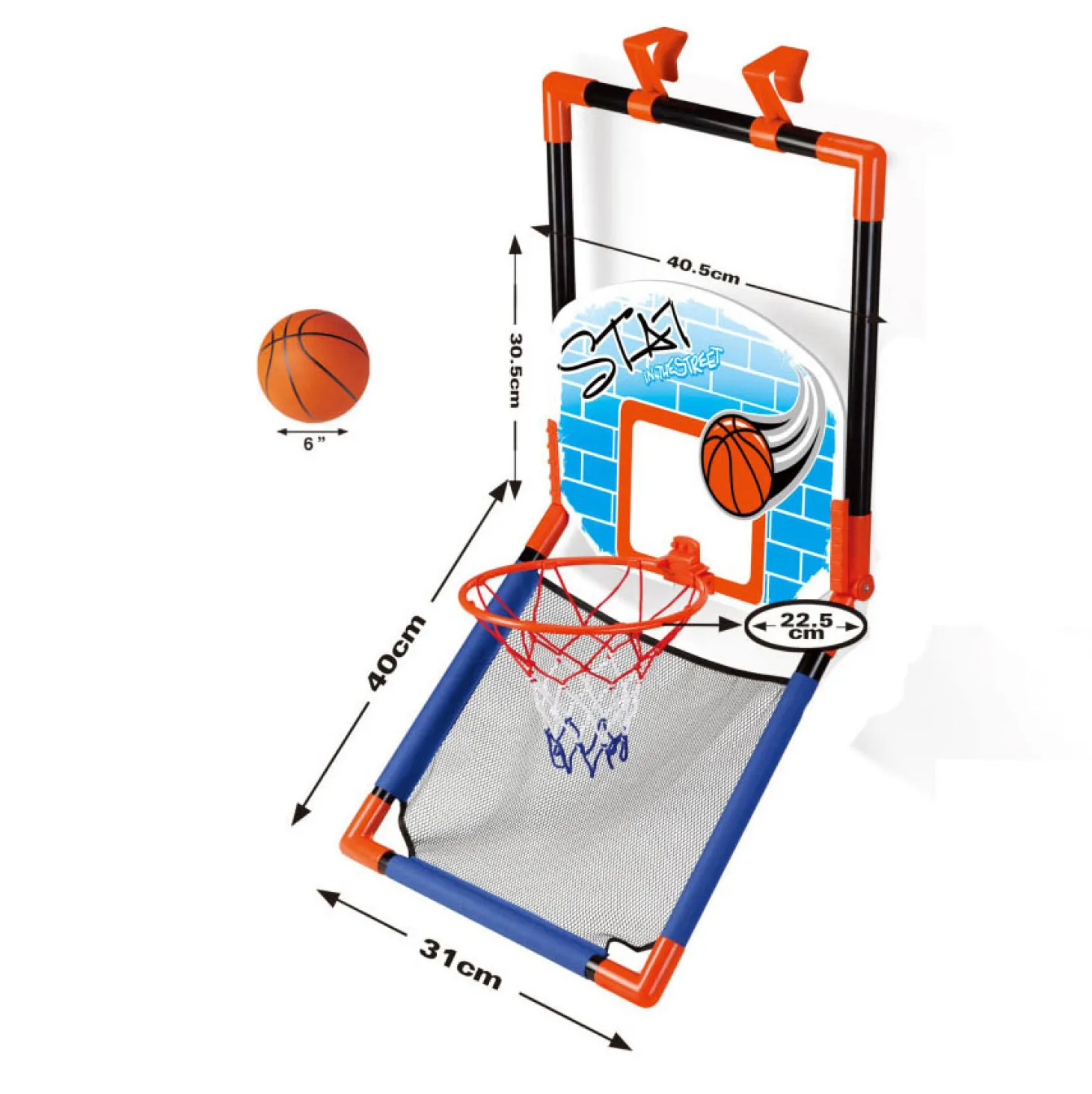 Basketbalbord Deurhanger & Staand