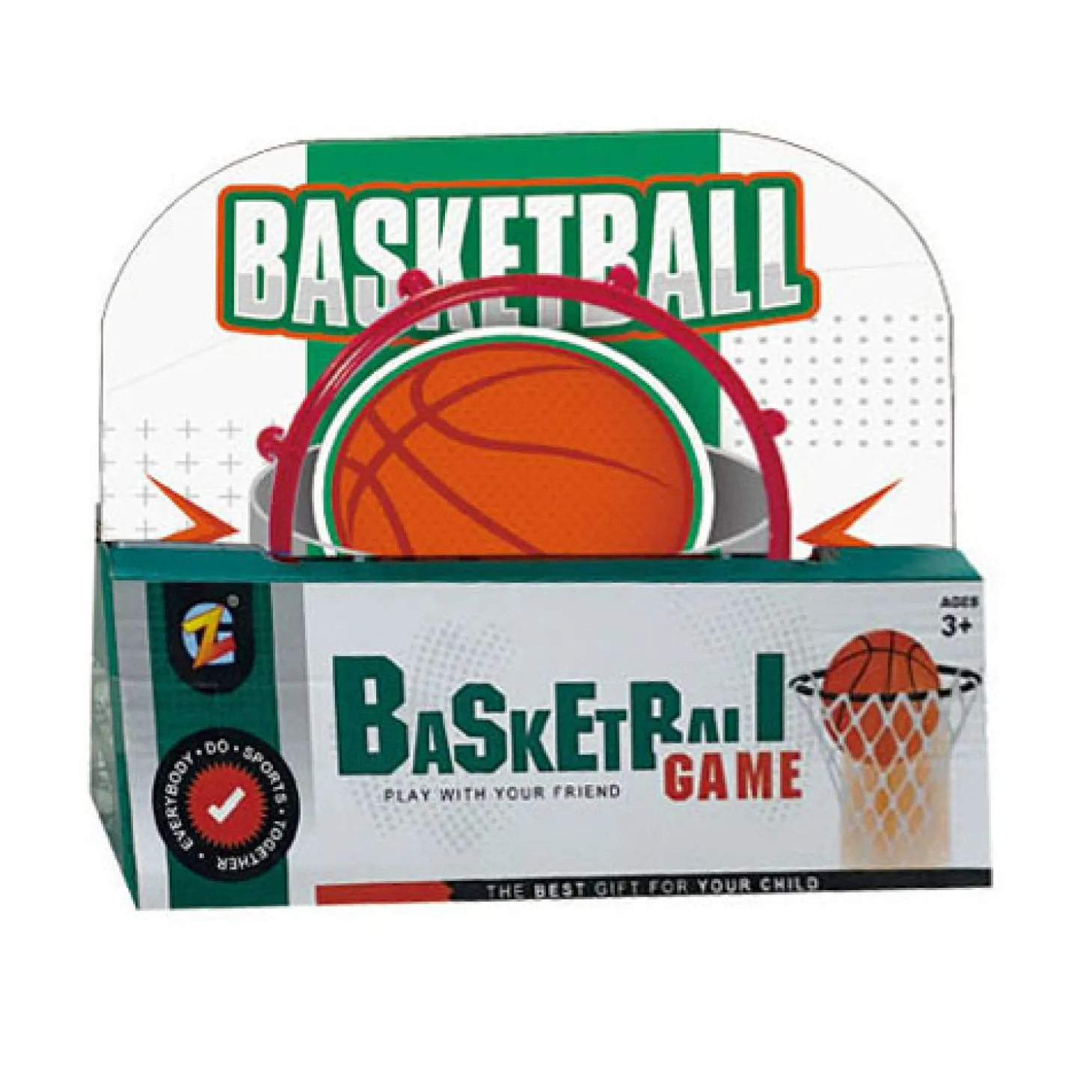Basketbalbord met Bal