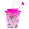 Beker met Deksel en Rietje Prinses, 12st.