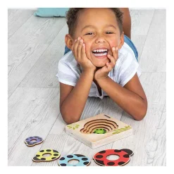 Beleduc Houten Lagenpuzzel Lieveheersbeestje