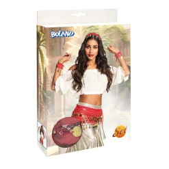 Belly Dance Set Rood, 3dlg.