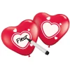 Beschrijfbare Ballonnen Hart, 6st.