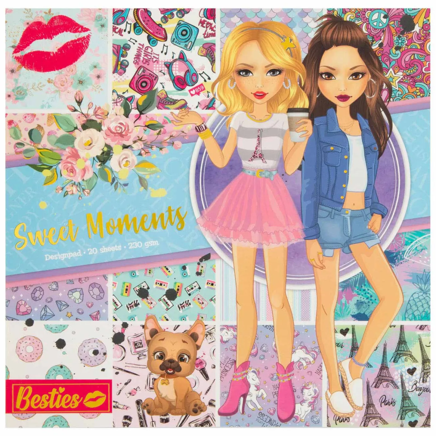 Besties Design Blok Sweet Moments, 20 vellen