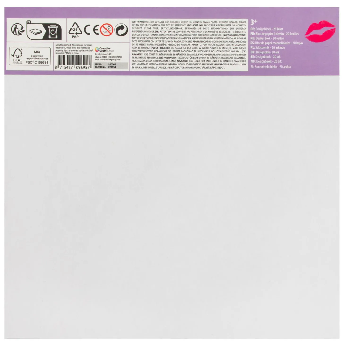 Besties Design Blok Sweet Moments, 20 vellen