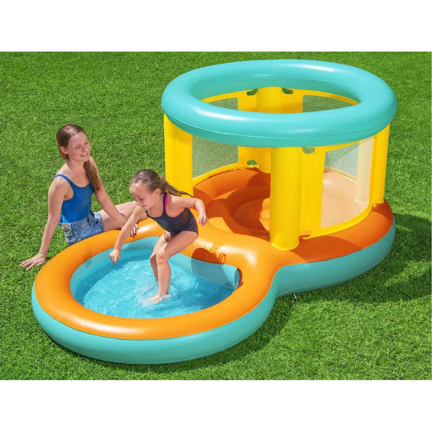 Bestway Springkasteel met Peuterbad Jumptopia, 239x142x102cm