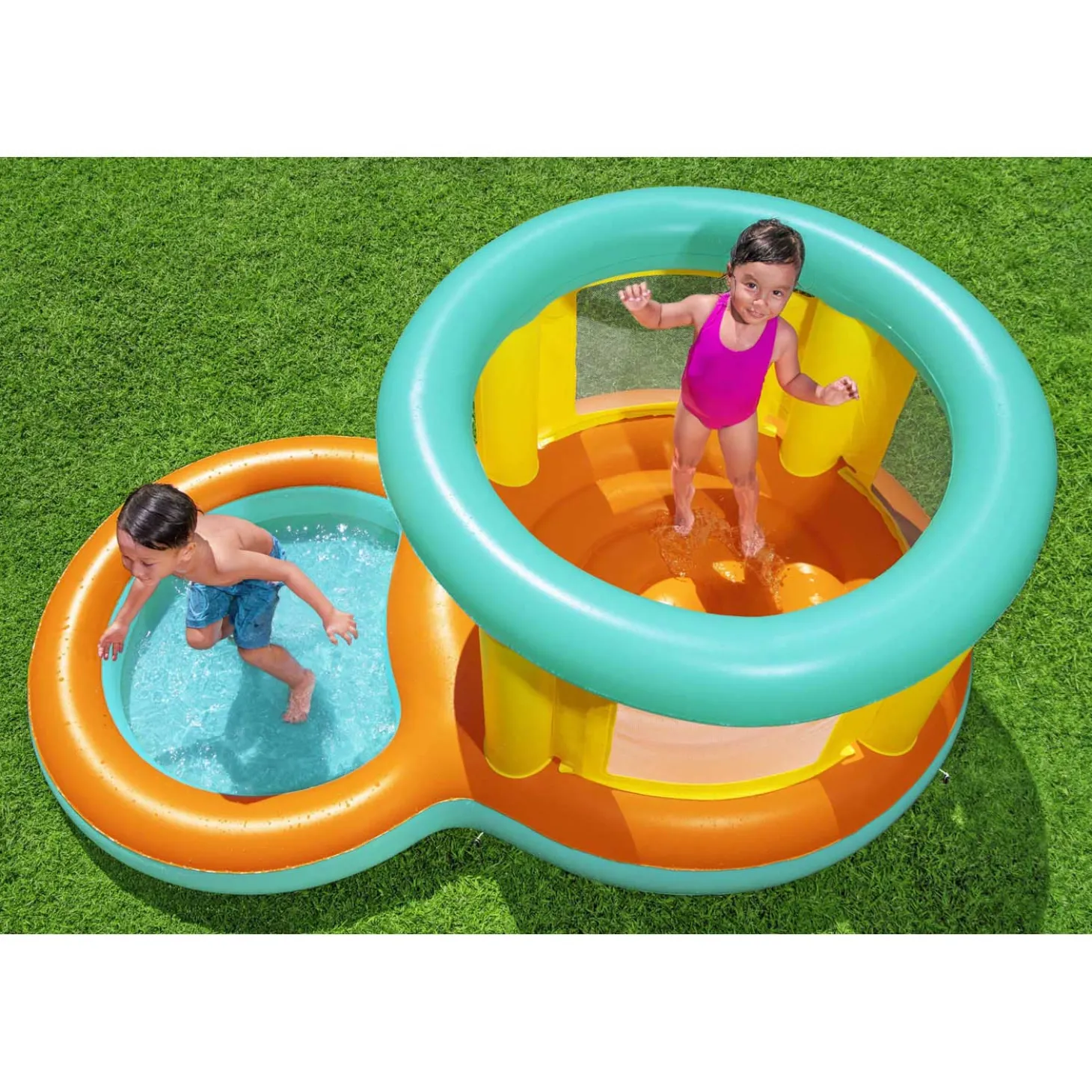 Bestway Springkasteel met Peuterbad Jumptopia, 239x142x102cm