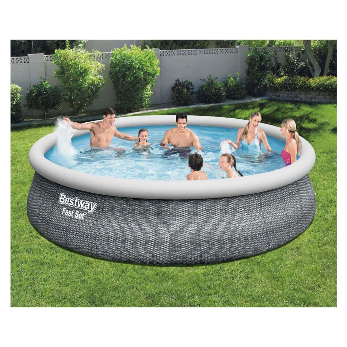 Bestway Zwembad Fast Set Set Rond Rotan, 457x107cm