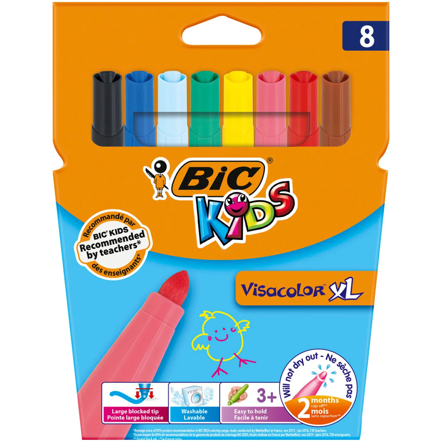 BIC Kids Visacolor XL, 8st.