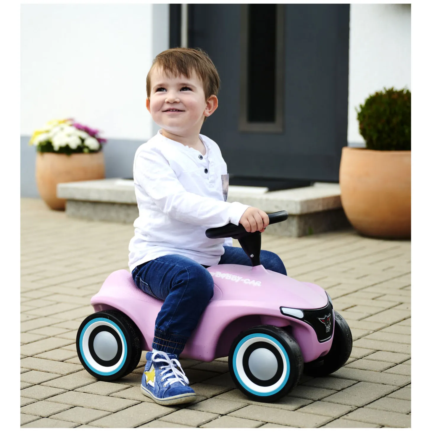 BIG Bobby Car Neo Roze Loopauto