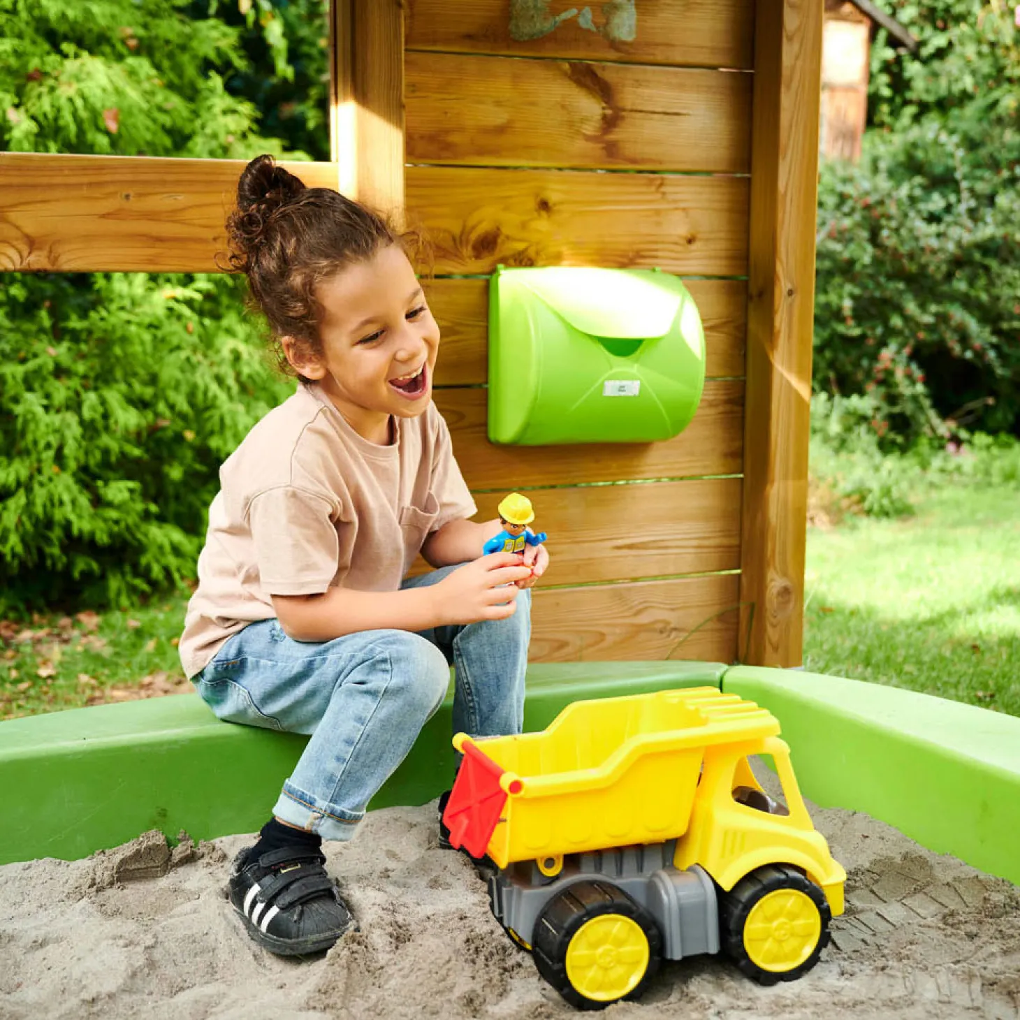 BIG Power Worker Midi Kiepwagen met Figuur