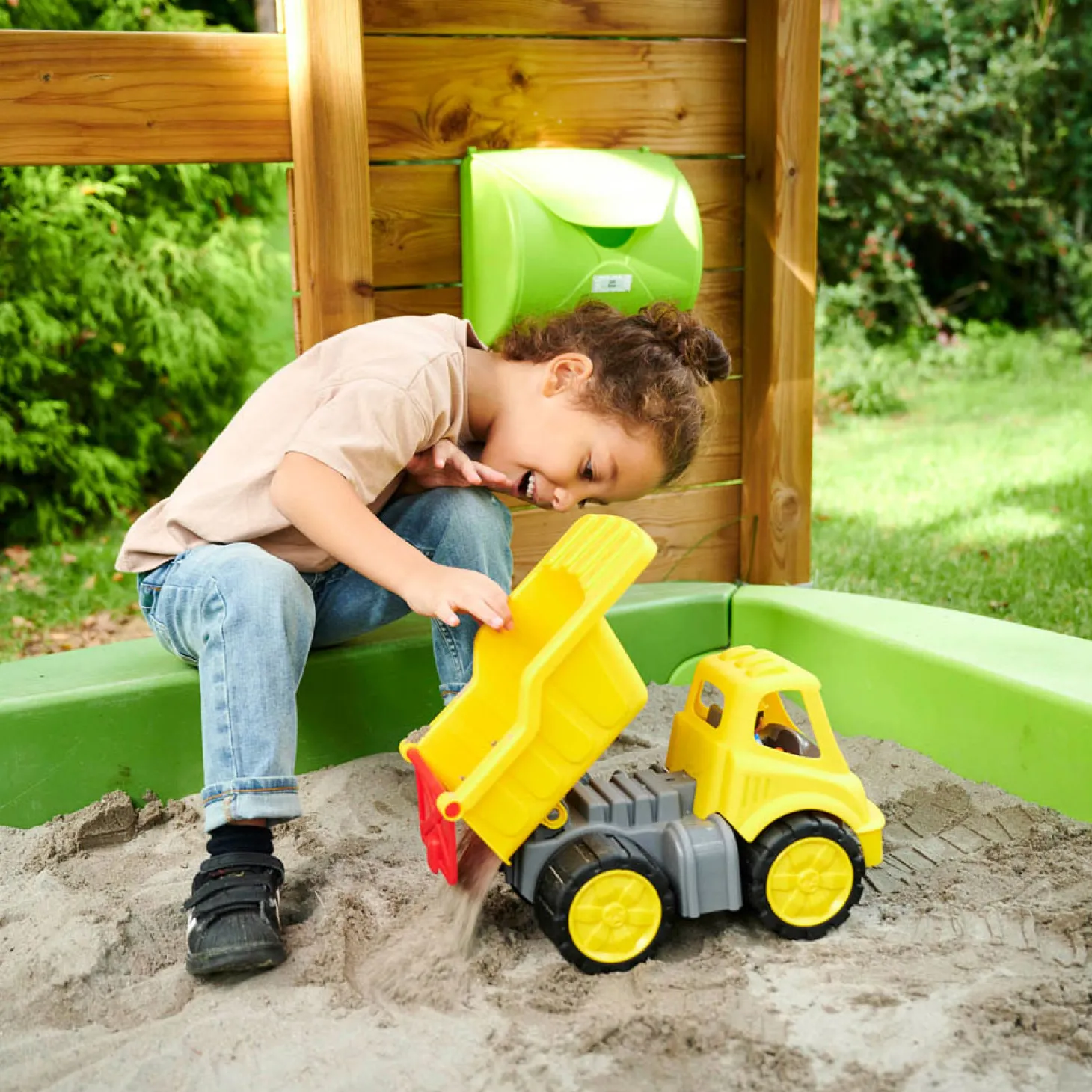 BIG Power Worker Midi Kiepwagen met Figuur