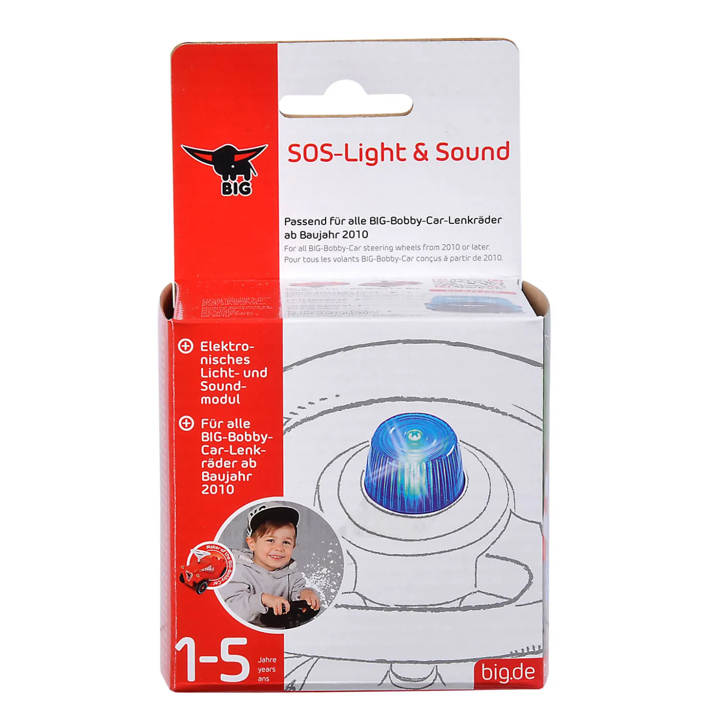 BIG SOS Stuurlamp met Geluid