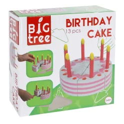 Big Tree Verjaardagstaart Hout, 13dlg.