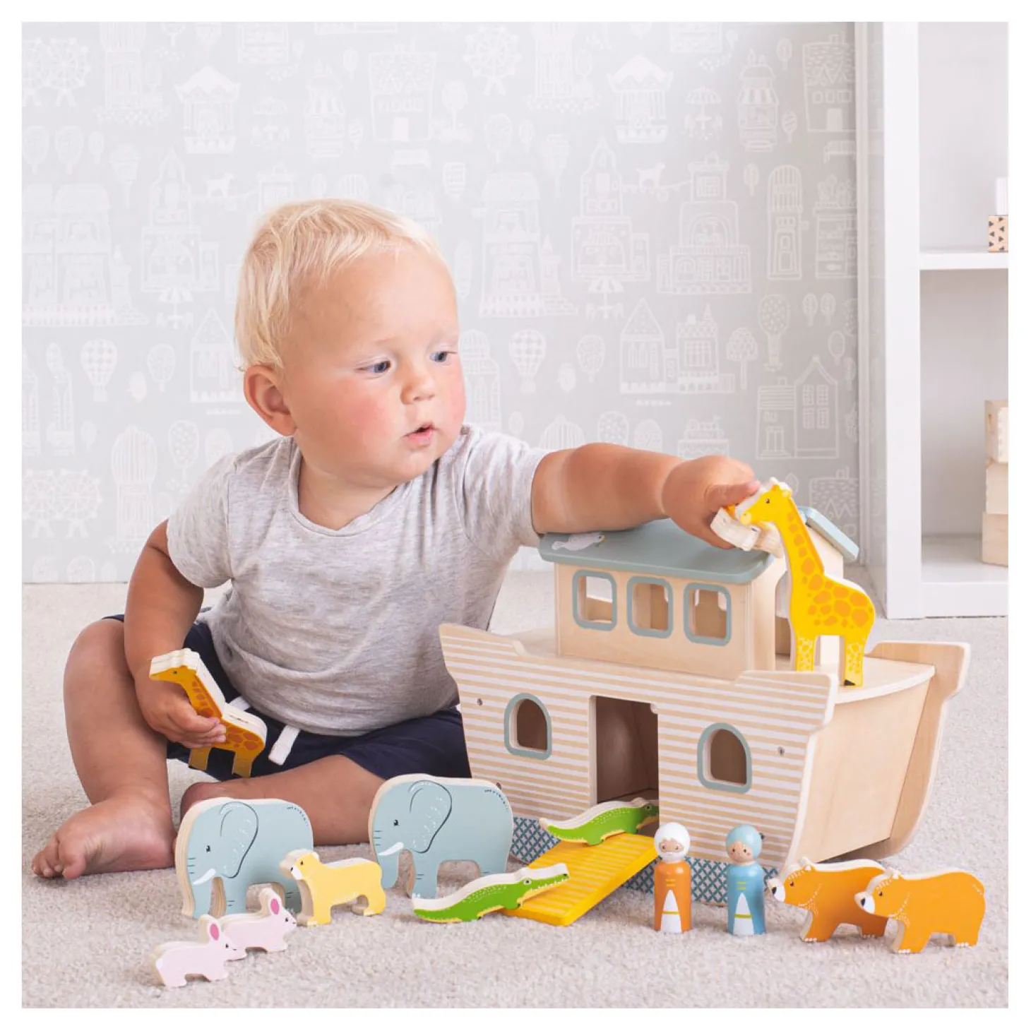 Bigjigs Ark van Noach, 100% FSC