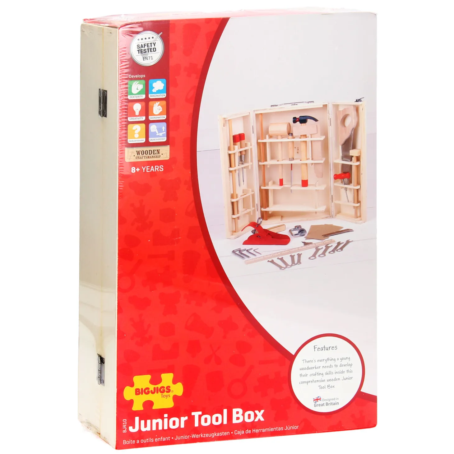 Bigjigs Gereedschapskist, 28dlg.