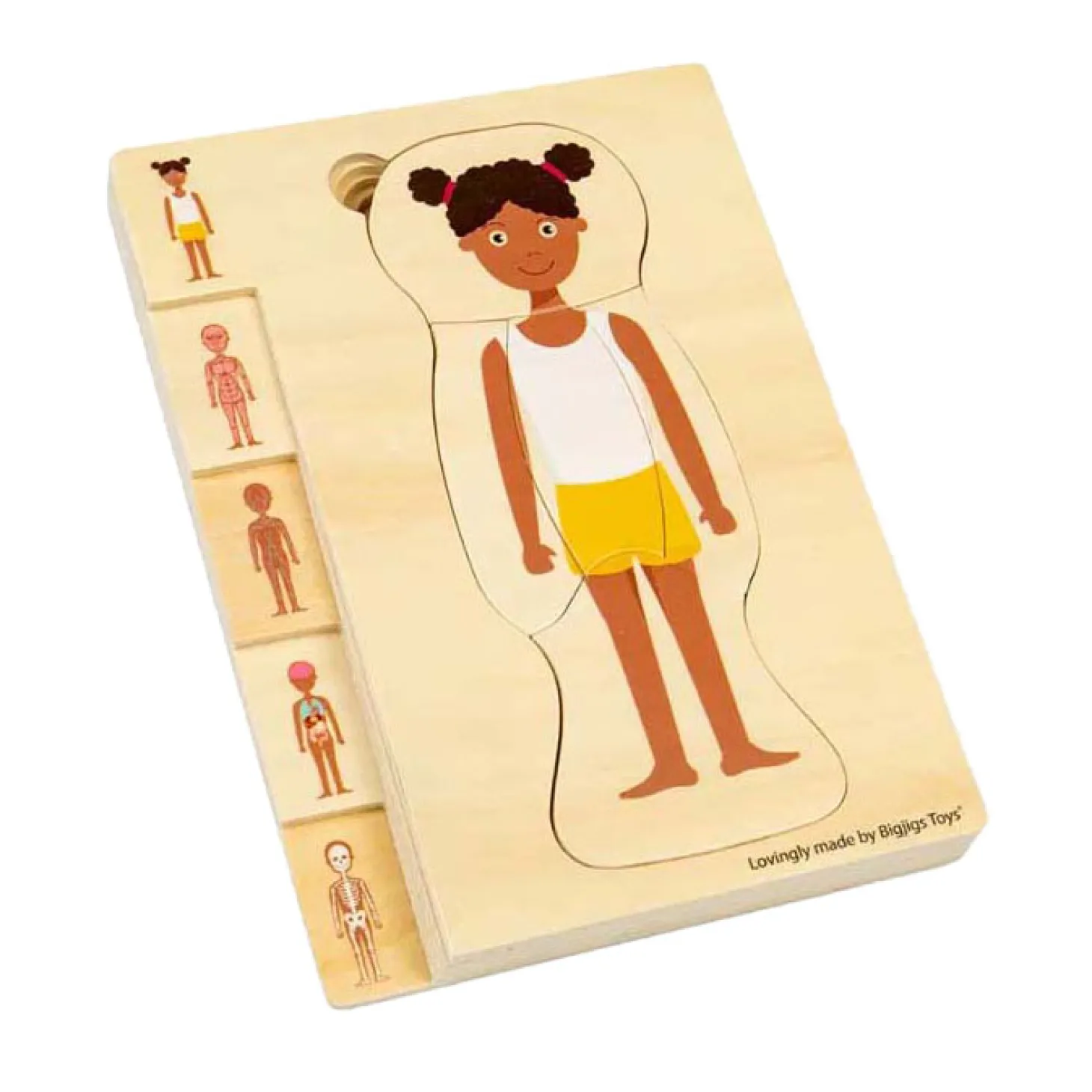 Bigjigs Houten Anatomiepuzzel - Meisje, 26st.