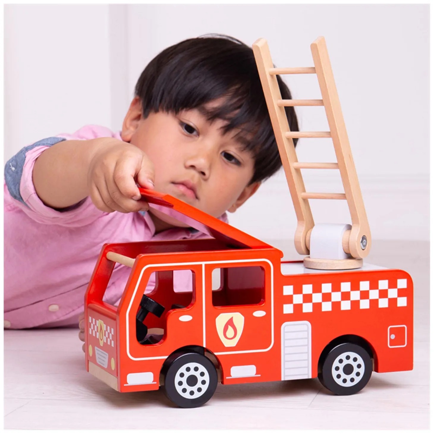 Bigjigs Houten Brandweerwagen