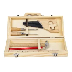 Bigjigs Houten DIY Gereedschapskist, 6dlg.