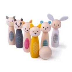 Bigjigs Houten Kegelspel, Bosdieren